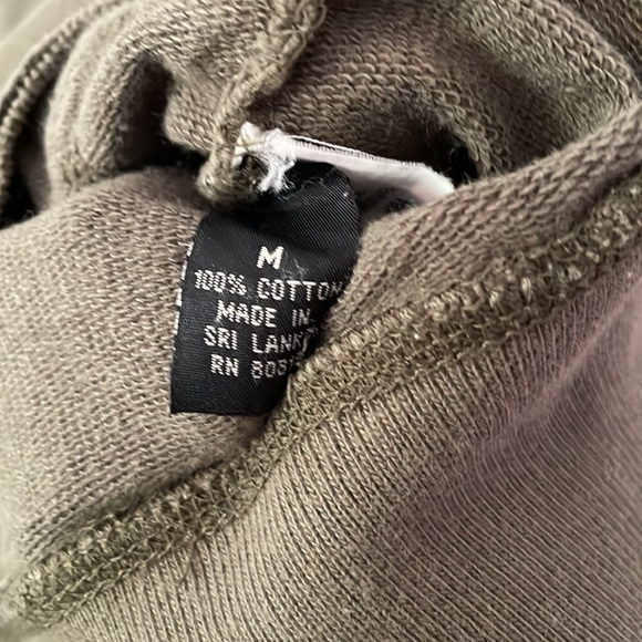 Lucky Brand Cotton Deep Scoop Neck Hooded Sweatshirt Size Medium - Picture 5 of 6